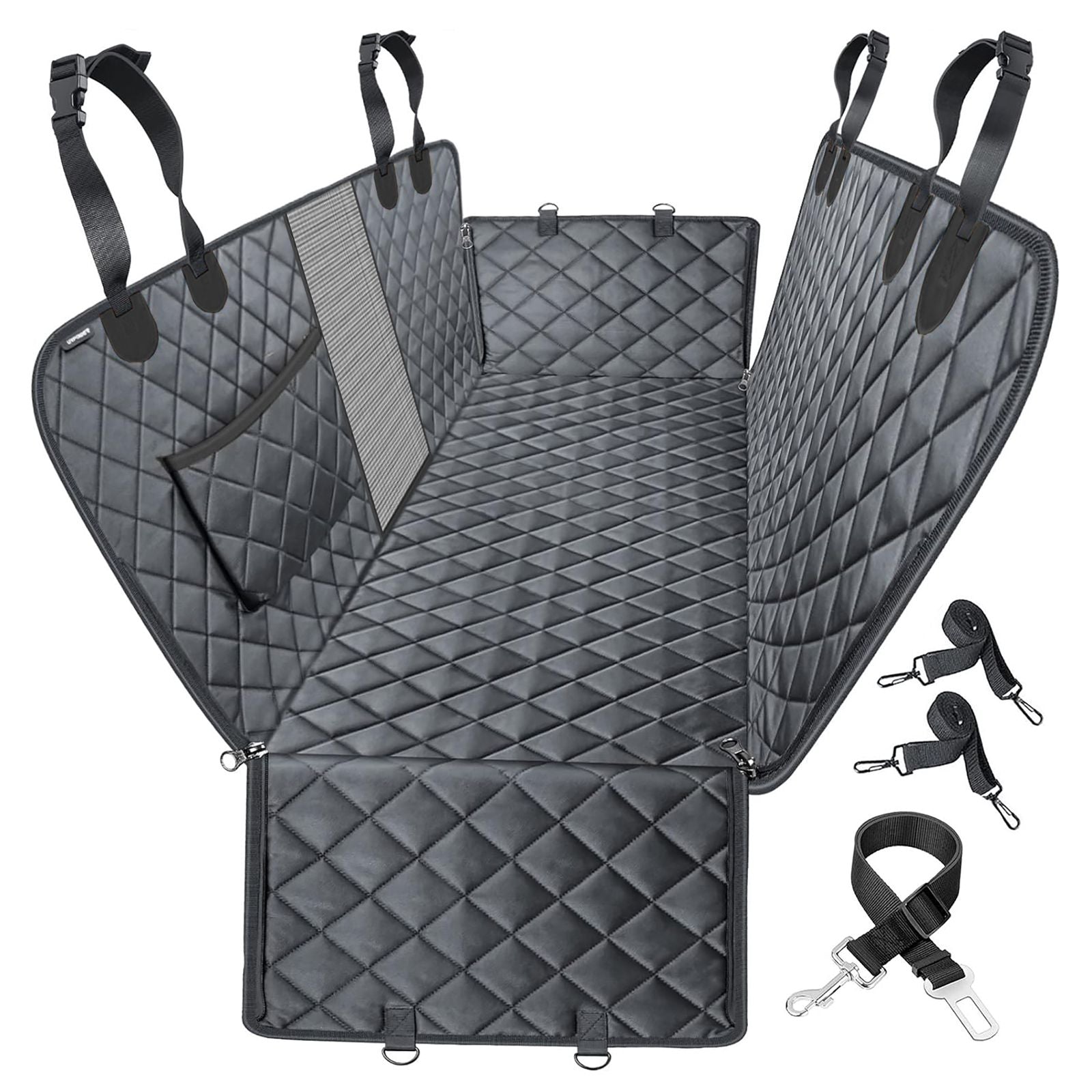 Katziela Classic Hammock Car Seat Cover – Foldable, Waterproof, Travel-Friendly Pet Cover for Cars & SUVs
