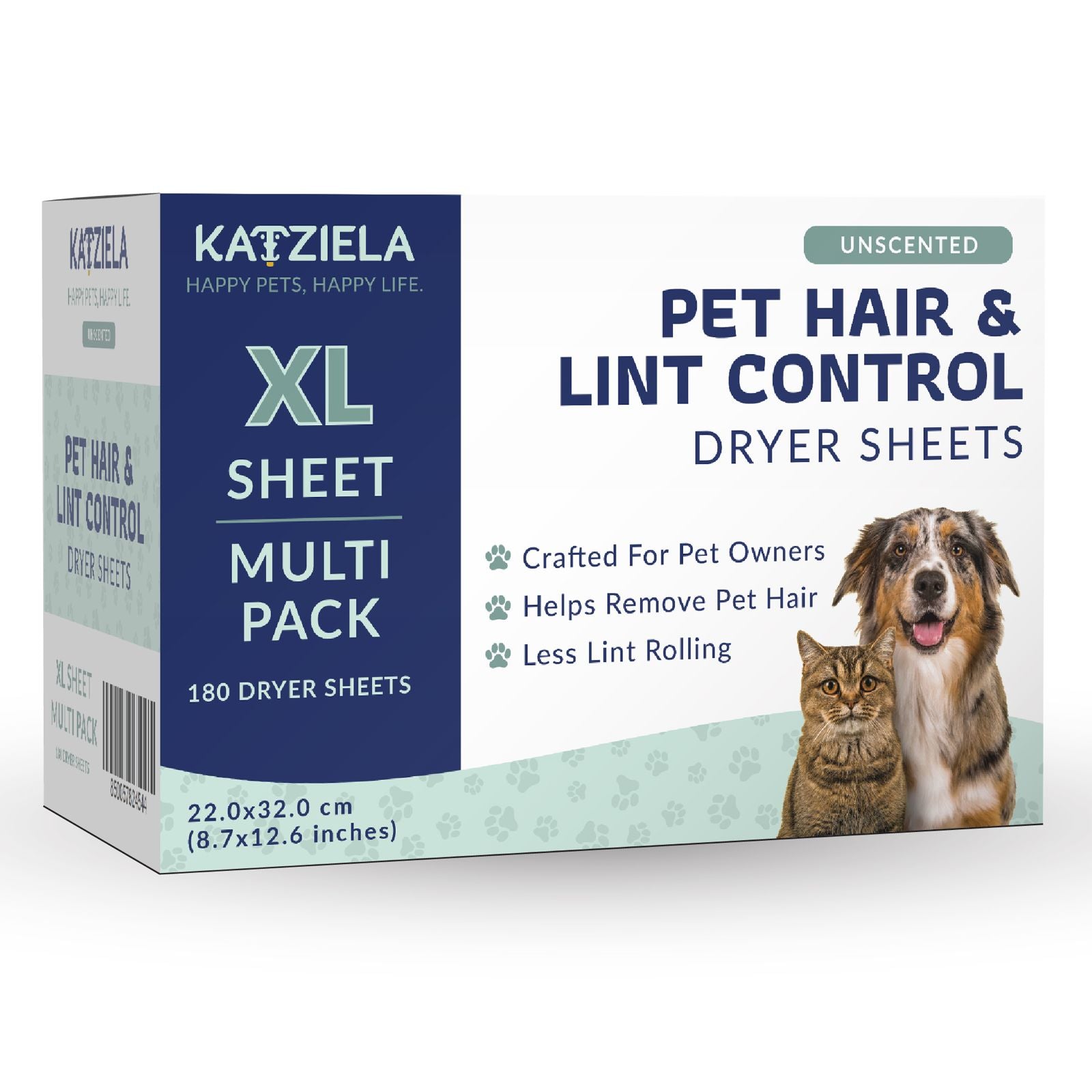 Pet Hair Dryer Sheets, 180 count