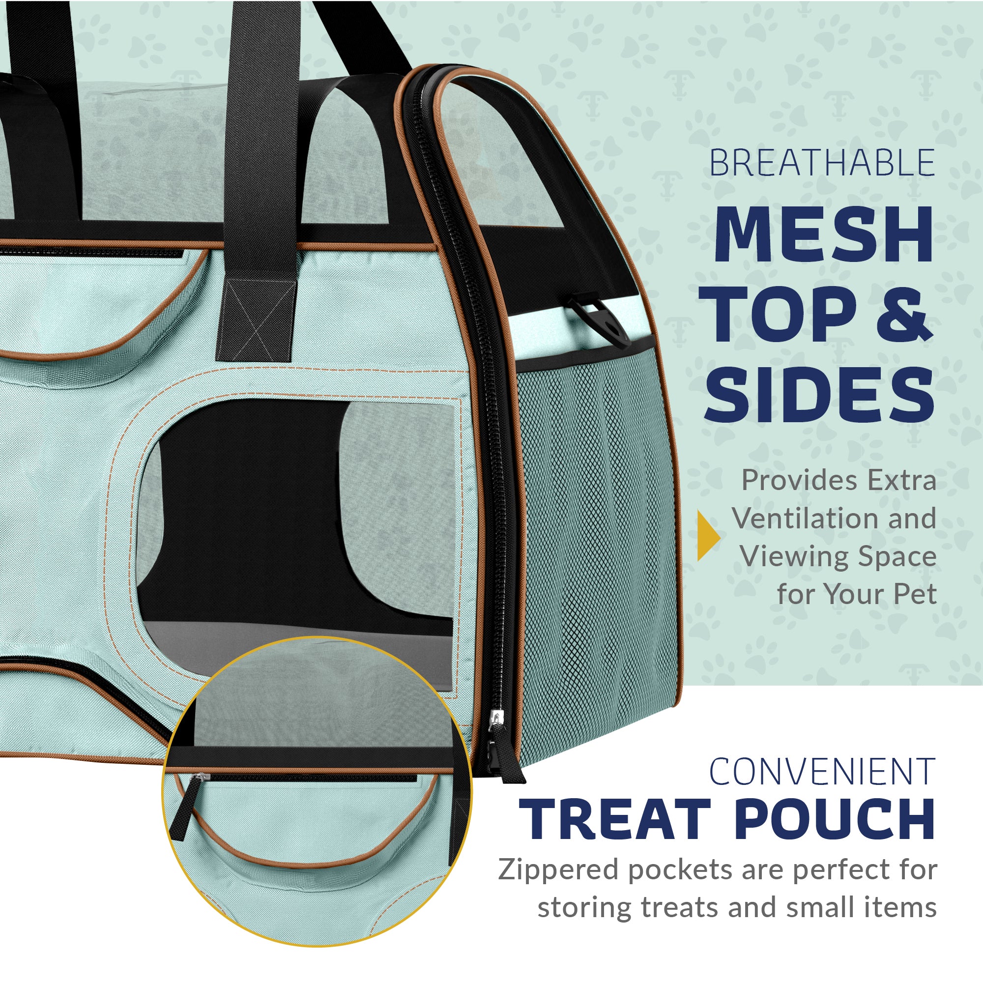 Luxury Rider™ Pet Carrier with Removable Wheels and Telescopic Handle