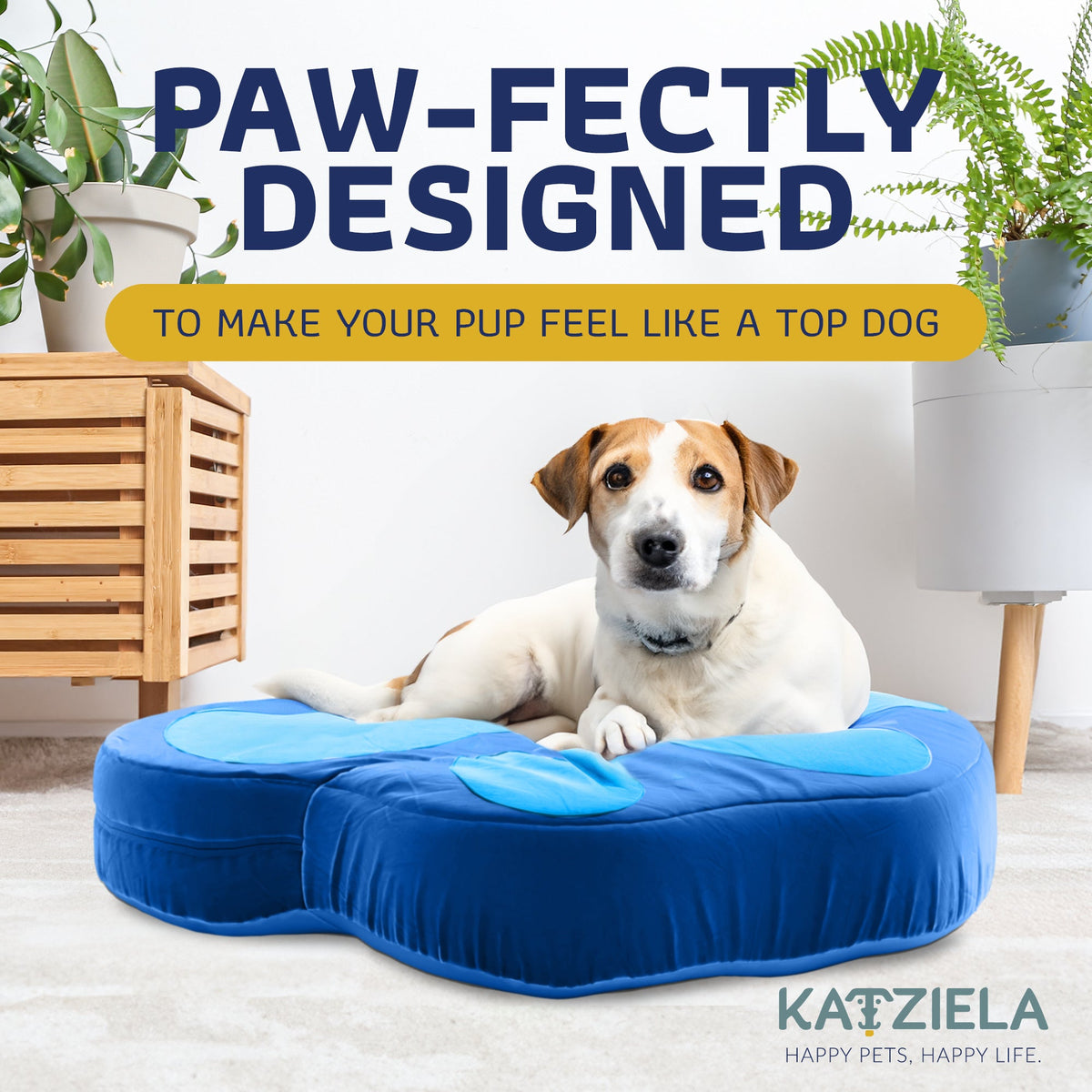 Paw Shaped Pet Bed #Color_Gray