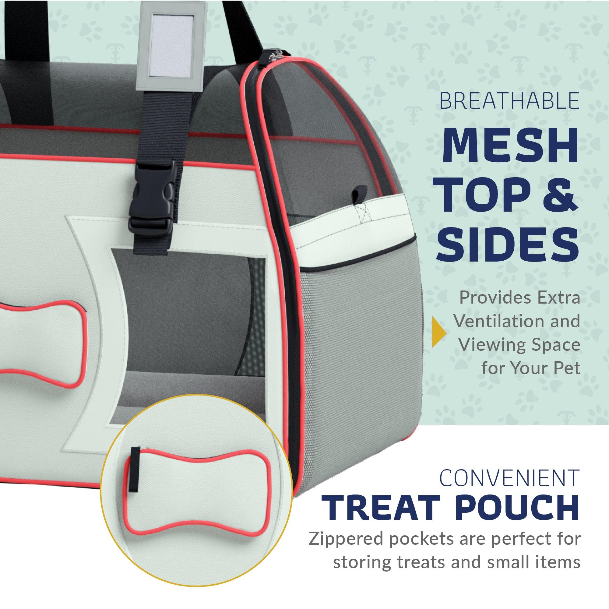 Bone Cruiser™ Pet Carrier with Removable Wheels and Telescopic Handle - Katziela