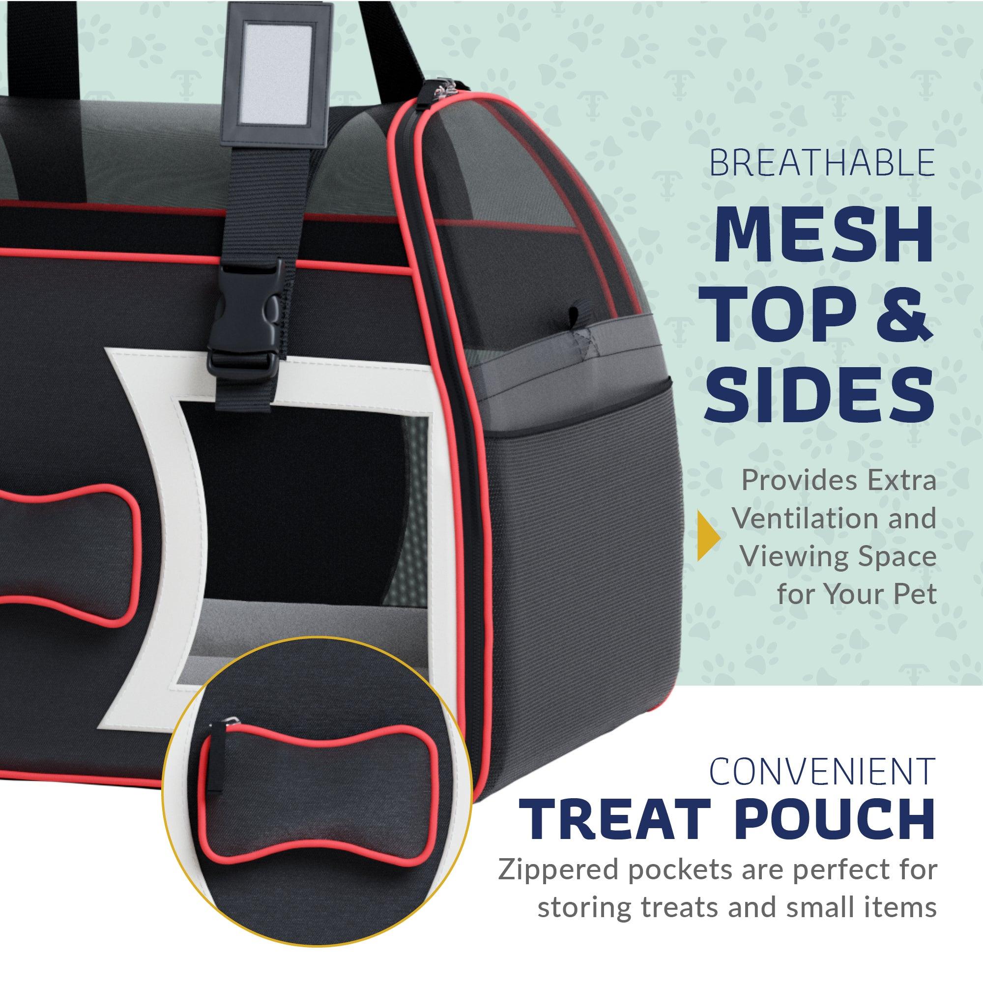 Bone Cruiser™ Pet Carrier with Removable Wheels and Telescopic Handle - Katziela