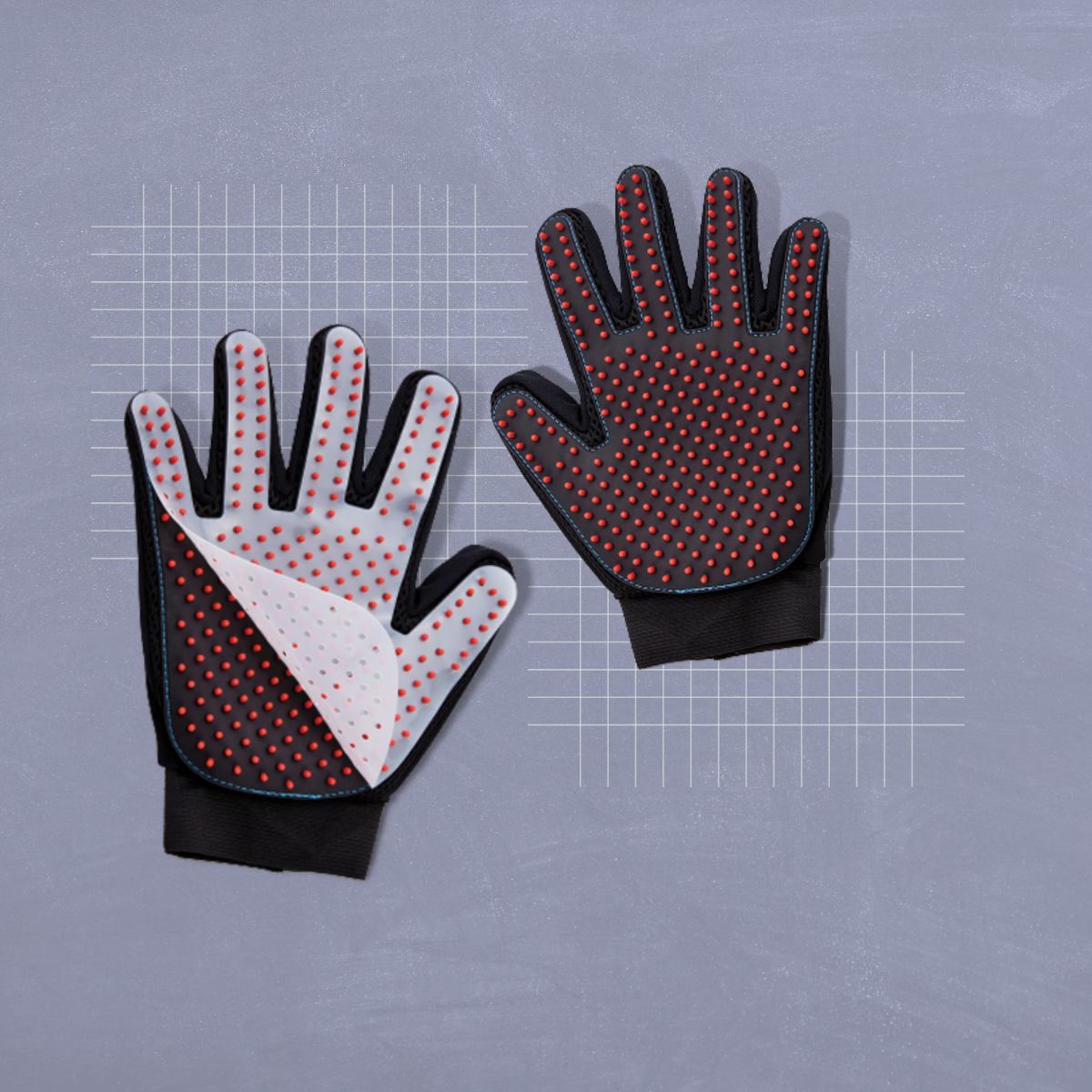 katziela pet hair remover grooming gloves