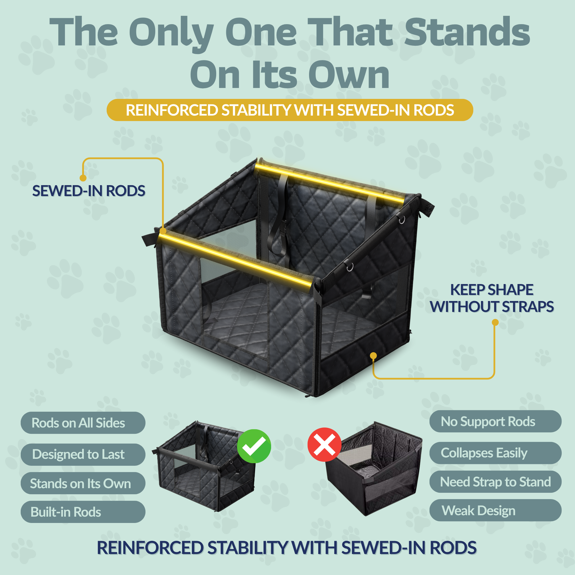 Katziela Double Seated Dog Car Seat Cover