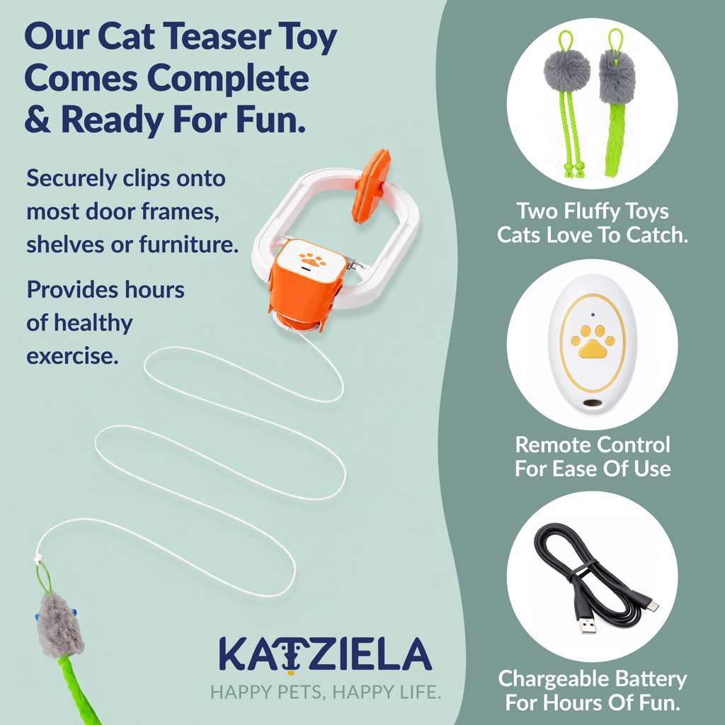 Katziela Interactive Teaser Cat Toy