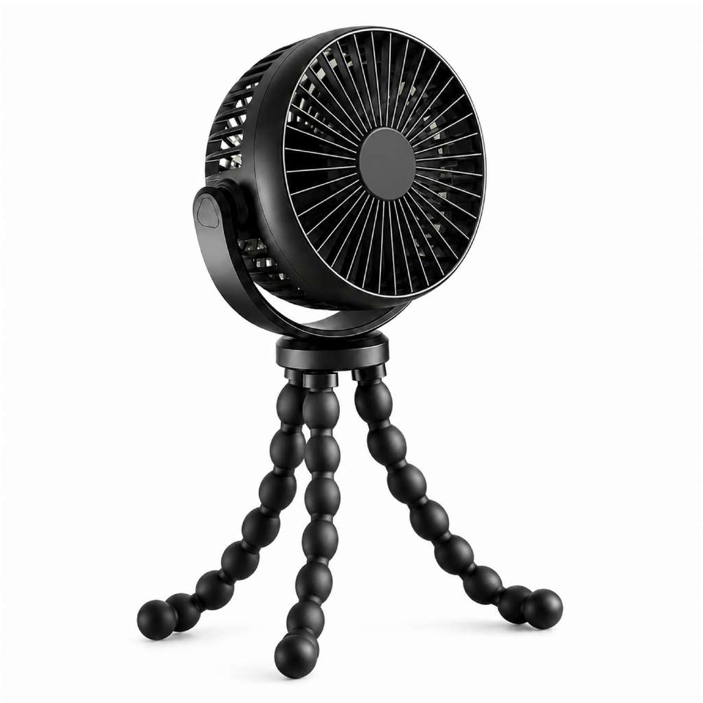 Katziela Pet Travel Tripod  Fan for Dogs & Cats
