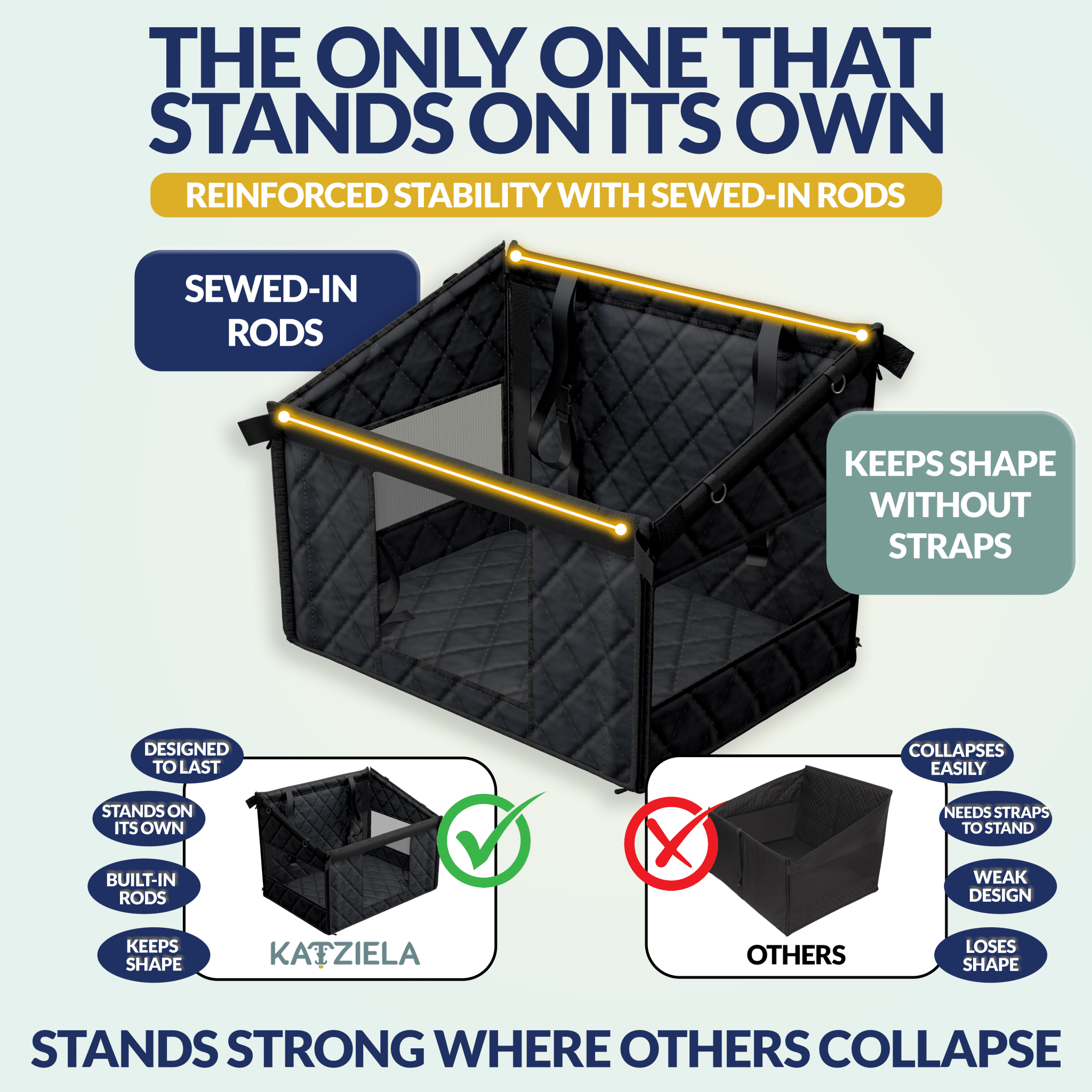 Katziela Double Seated Dog Car Seat Cover