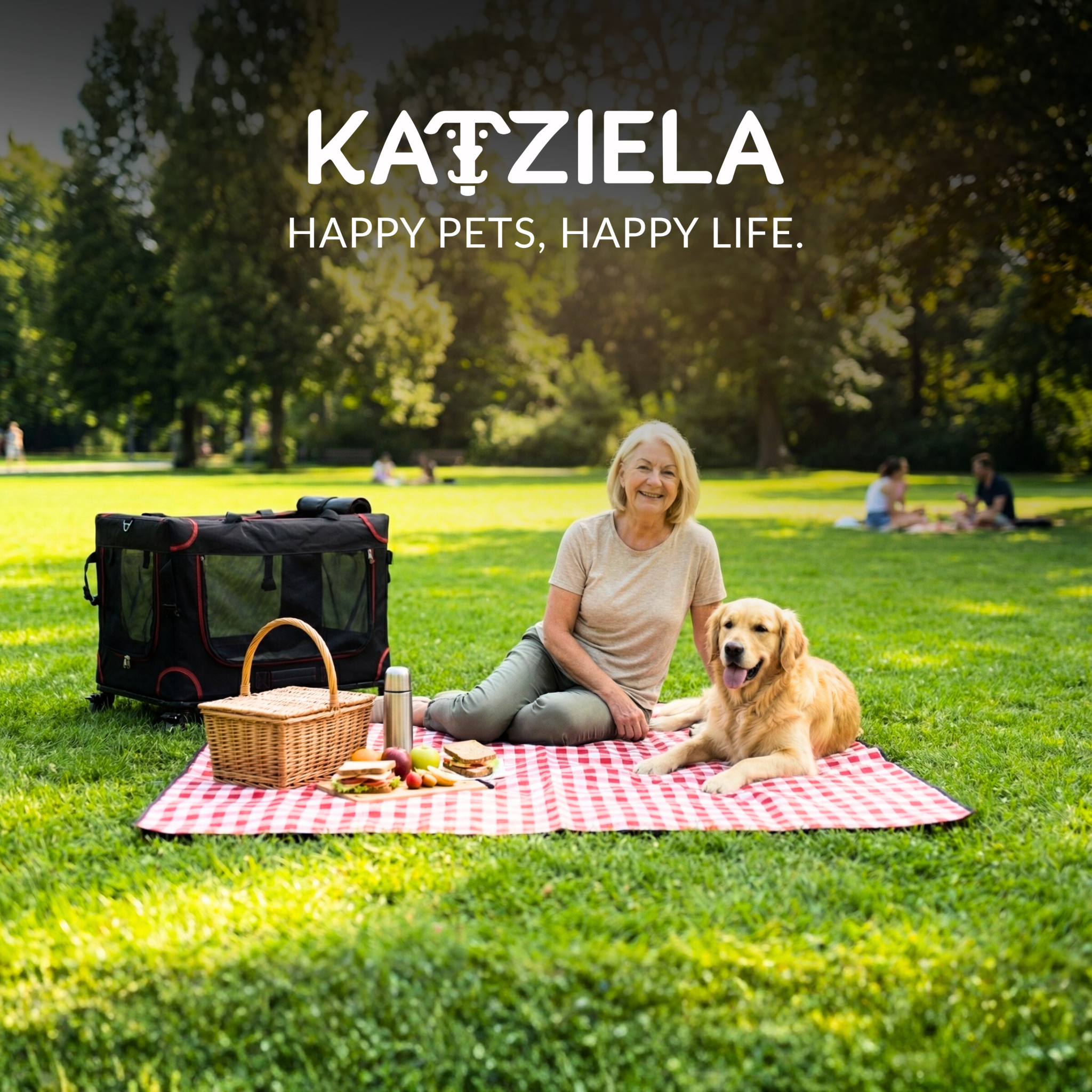 Katziela Mega Cruze Rolling Pet Carrier – Stress - Free Travel for Medium & Large Dogs 25”x17”x20”