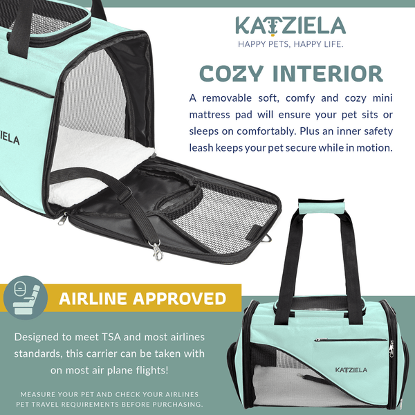 Katziela® Safari Sleeper™ Pet Carrier - Airline Compliant