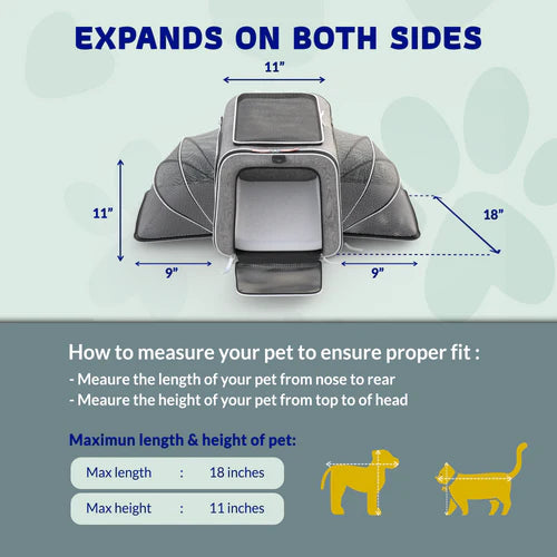 Size guide: measure your pet's length and height before you buy