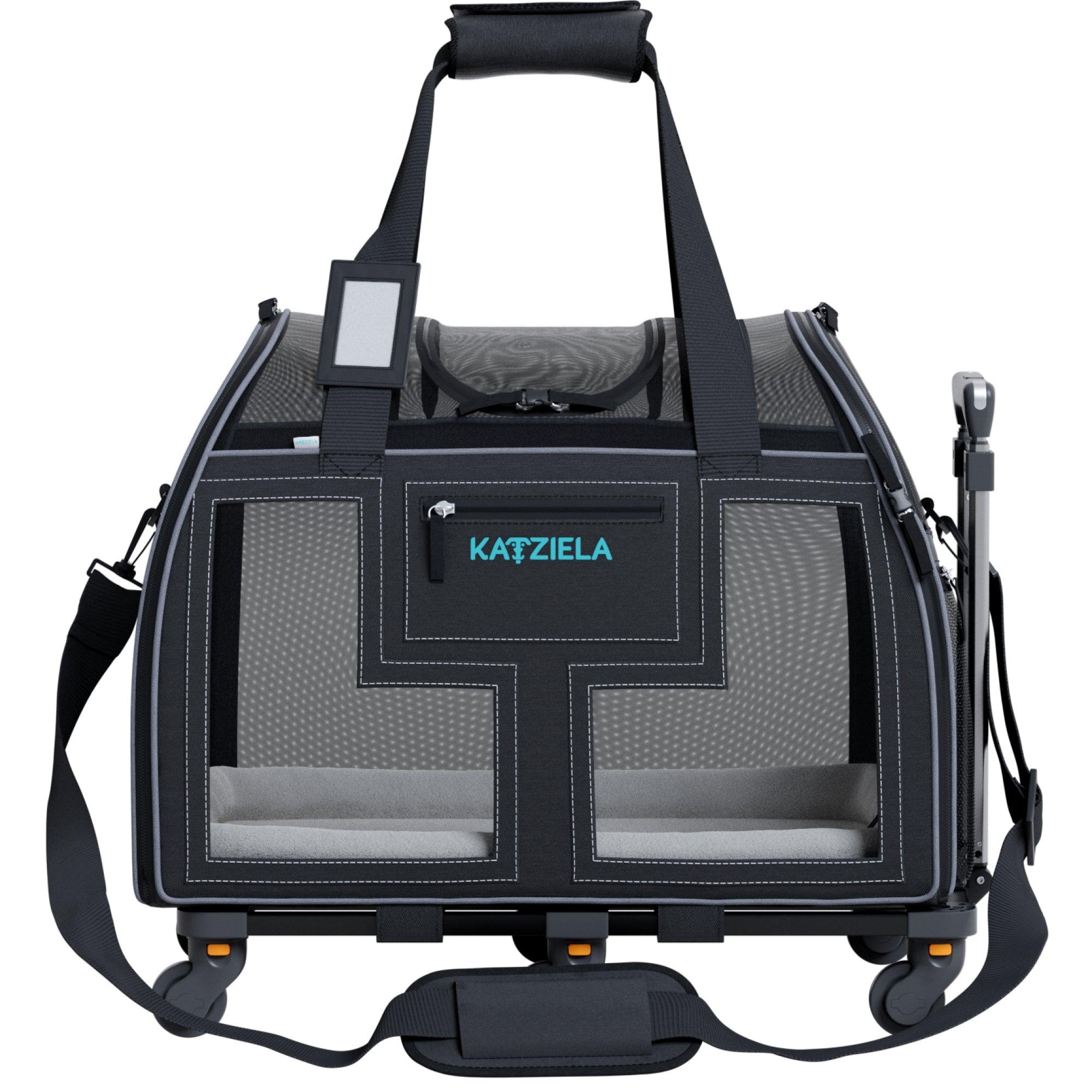 Luxury Lorry™ Pet Carrier with Removable Wheels and Telescopic Handle - Katziela