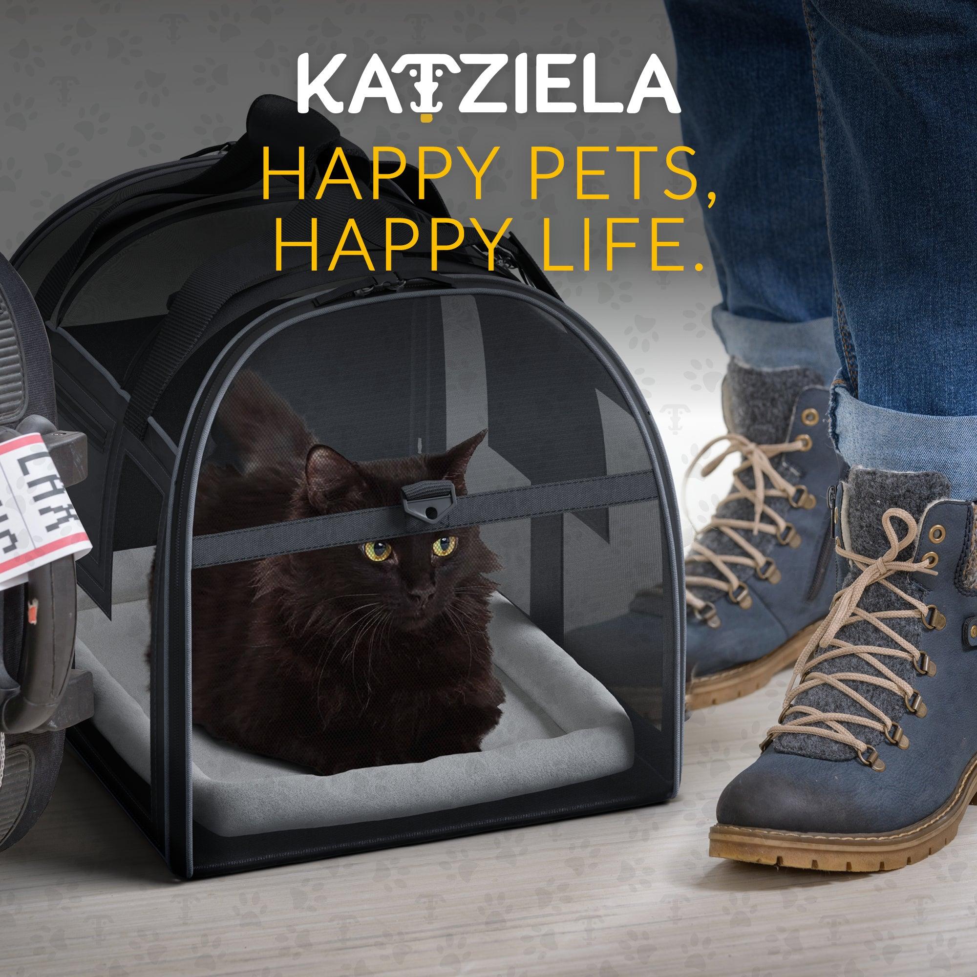 Luxury Lorry™ Pet Carrier with Removable Wheels and Telescopic Handle - Katziela