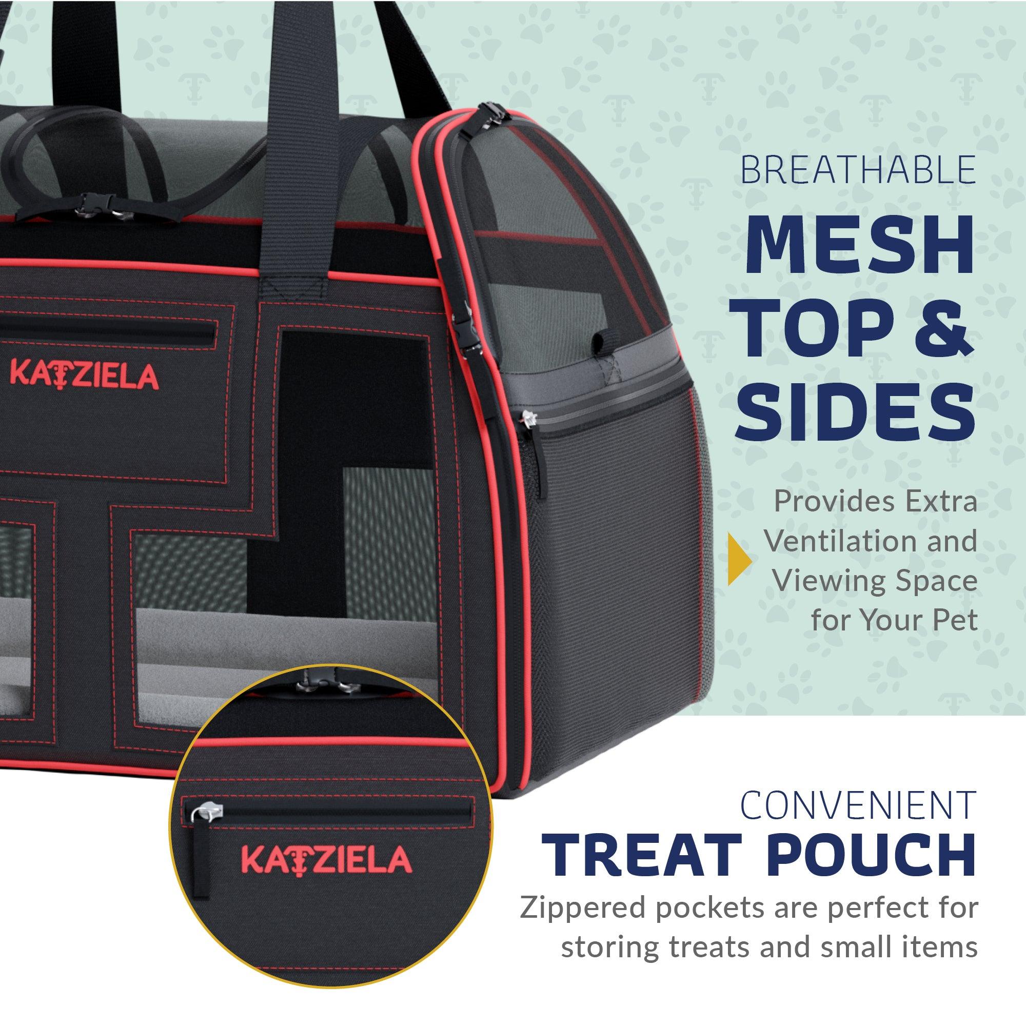 Luxury Lorry™ Pet Carrier with Removable Wheels and Telescopic Handle - Katziela