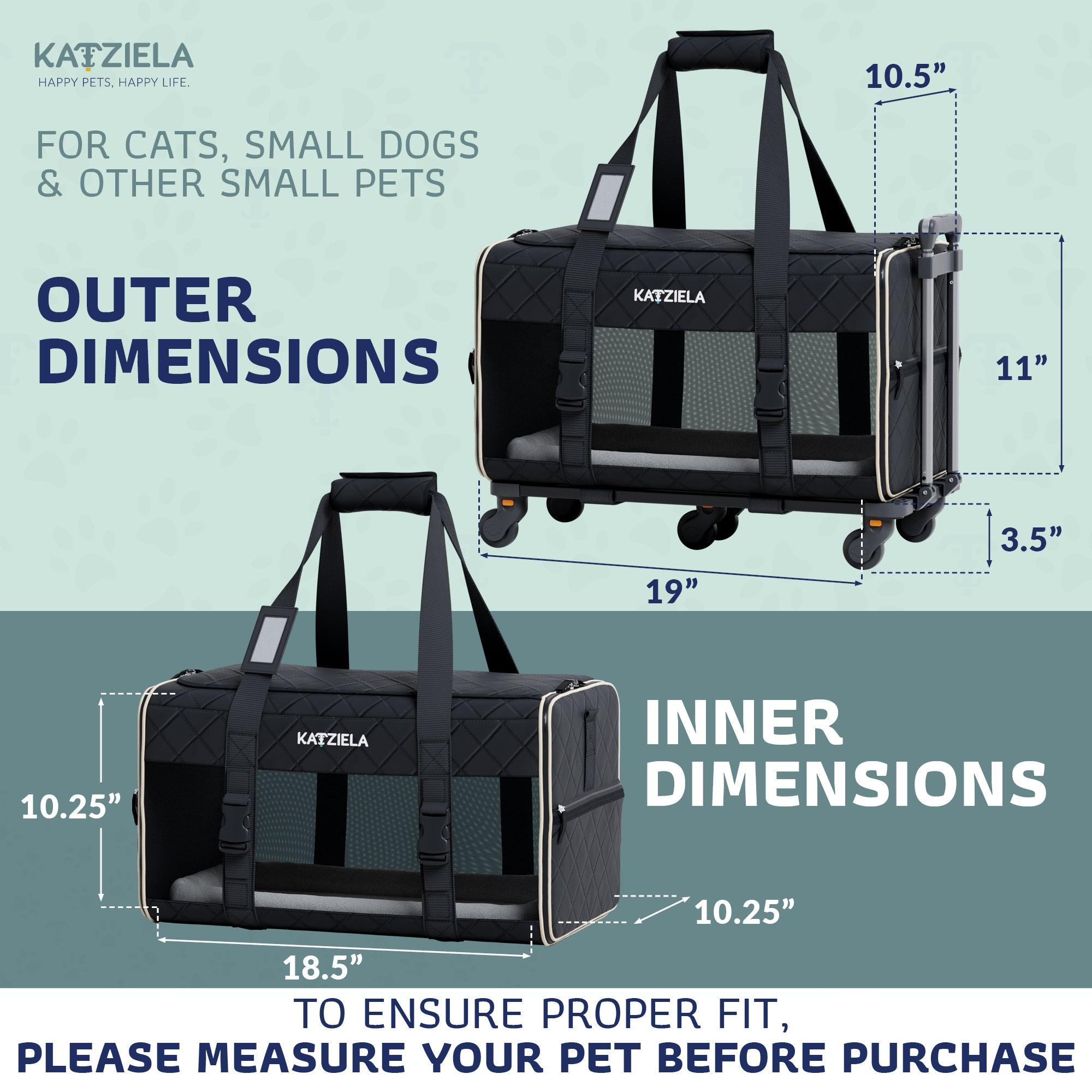 Katziela® Quilted Companion™ Pet Carrier - Airline Compliant