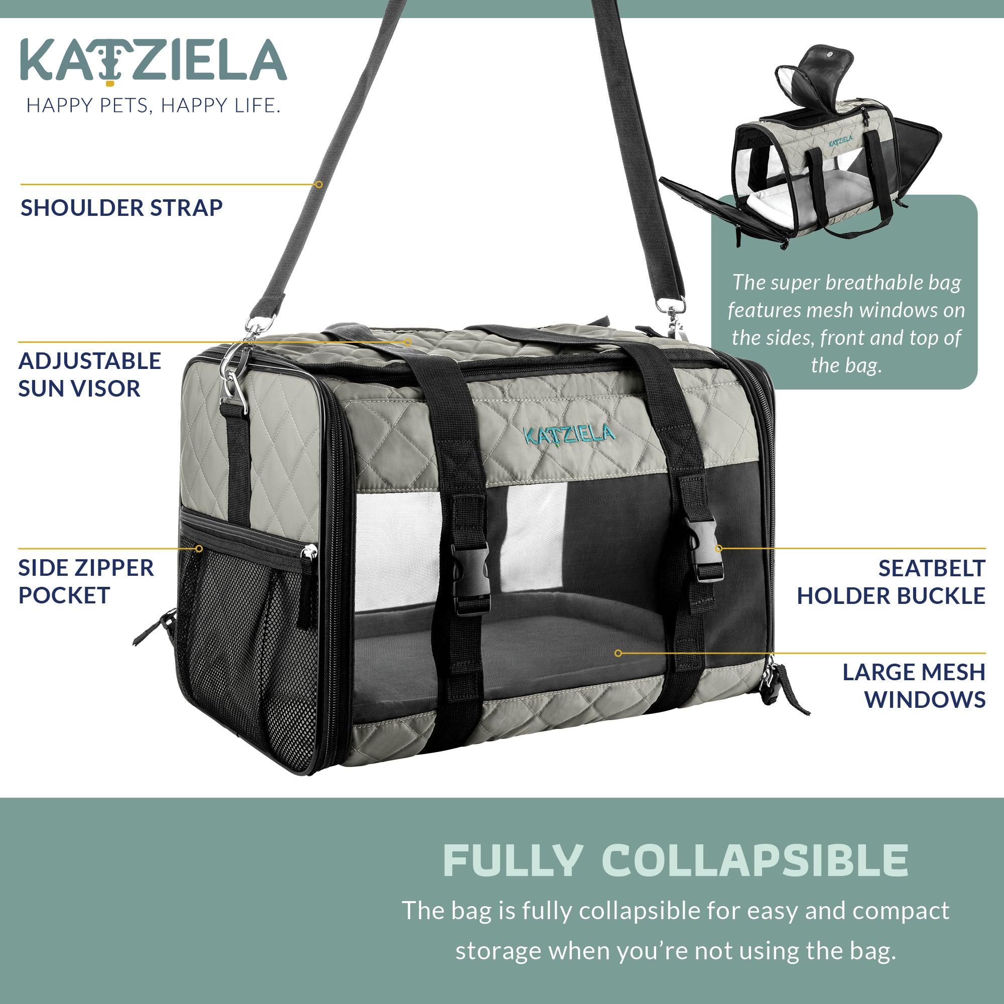 Quilted Companion™ Pet Carrier - Comfortable - Katziela