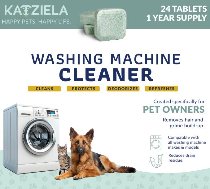 Katziela Washing Machine Cleaner Tablets  Formulated for  Pet Owners