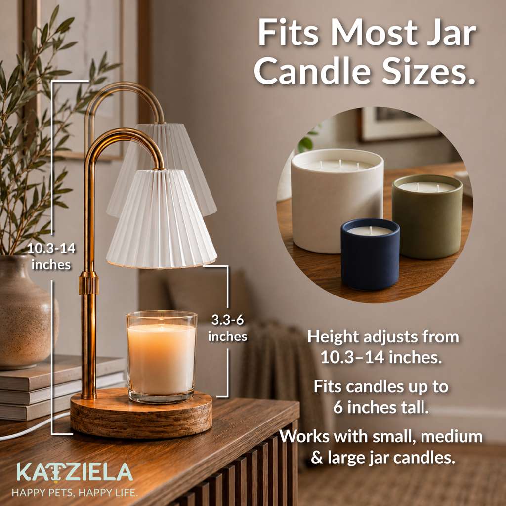 Candle warmer lamp, white shade #Color_White